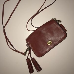 Coach real leather side bag